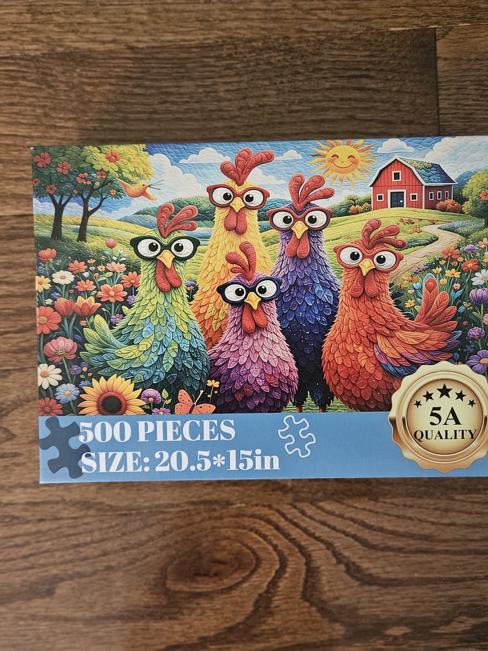 500-Piece Colorful Chicken Puzzle